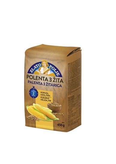 Polenta 3 žita, Zlato Polje, 450 g