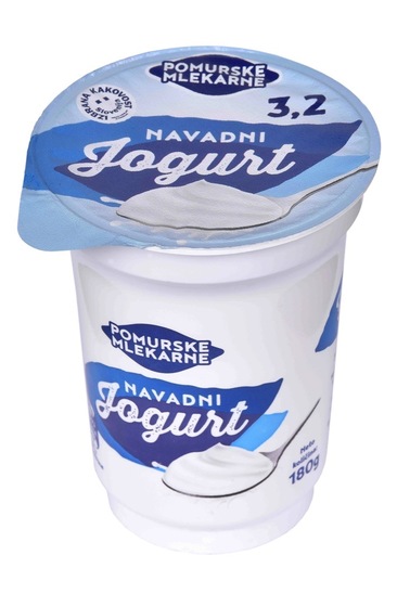 Navadni jogurt, Pomurske mlekarne, 180 g