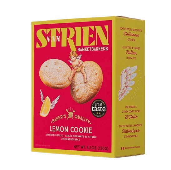 Masleni keksi s kandirano limonino lupino, Van Strien, 120 g