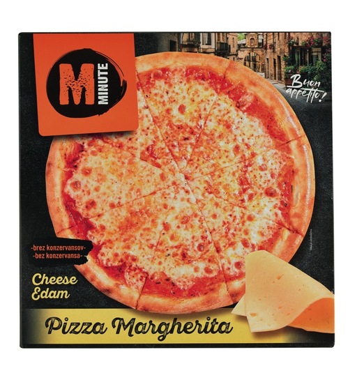 Pizza margherita, Minute, zamrznjeno, 350 g