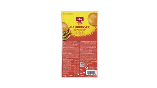 Kruh za hamburger brez glutena, Schar, 300 g