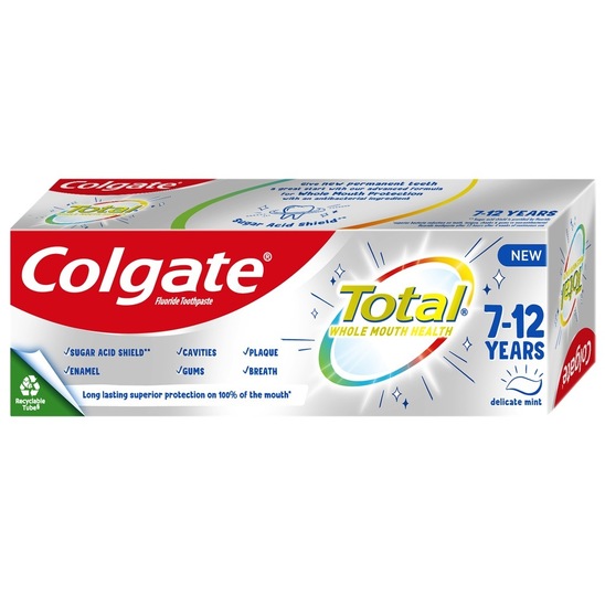 Otroška zobna pasta, Total Junior, Colgate, 50 ml