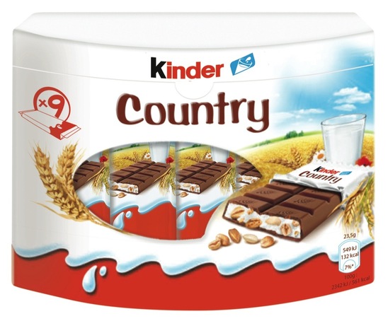 Čokolada Kinder Country, Kinder, 211,5 g