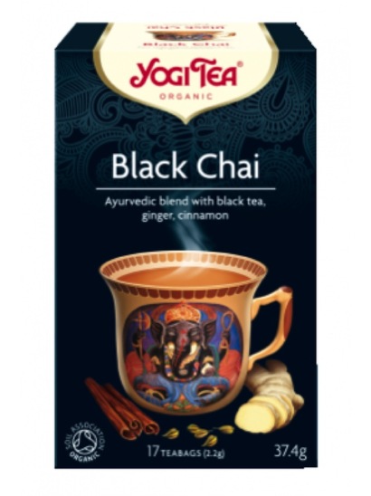 Bio čaj Black Chai, Yogi, 37,4 g
