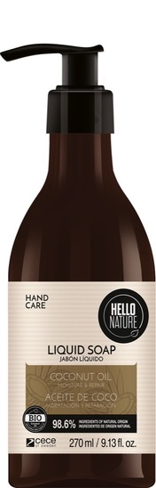 Tekoče milo s kokosovim oljem, Hello Nature, 270 ml