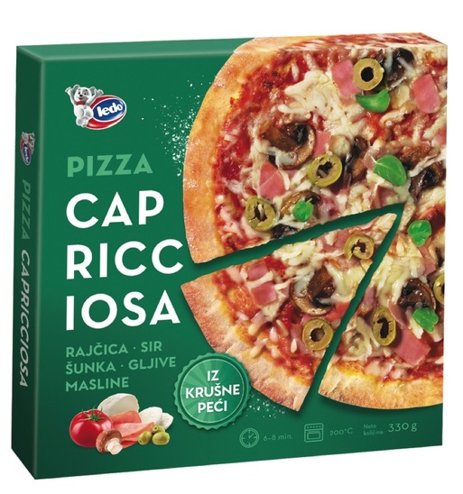 Pizza Capricciosa, Ledo, zamrznjeno, 330 g