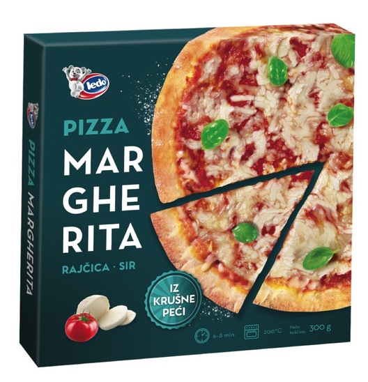 Pizza Margherita, Ledo, zamrznjeno, 300 g