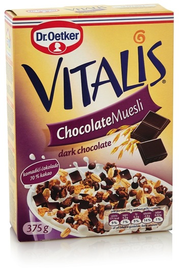 Muesli s temno čokolado, Vitalis, 375 g
