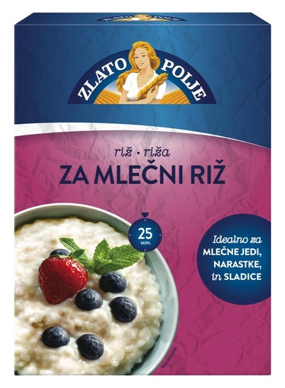 Riž za mlečni riž, Zlato Polje, 500 g