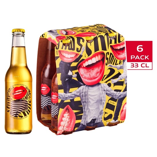 Pivo Smile, 4,5 % alkohola,  6x0,33 l