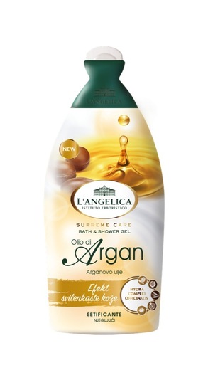 Gel za prhanje in kopel argan, L'Angelica Officinalis, 500 ml