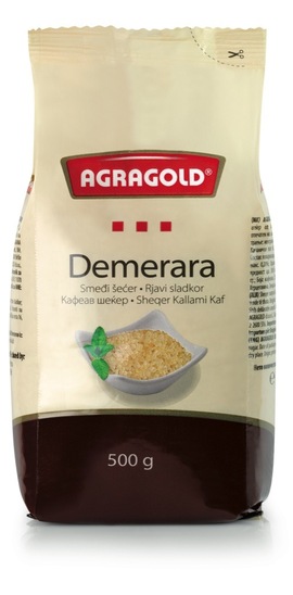 Rjavi sladkor Demerara, Agragold, 500 g