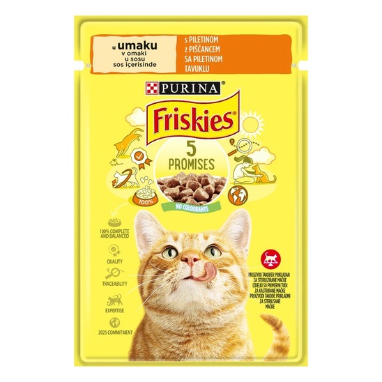 Hrana za mačke, piščanec, Friskies, 85 g