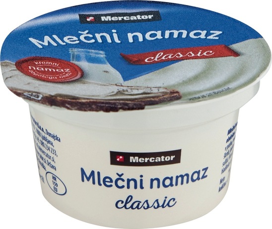 Mlečni namaz, Mercator, 70 g