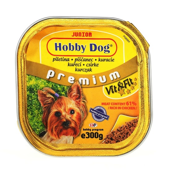 Hrana za pse Junior s piščancem, Hobby Dog, 300 g