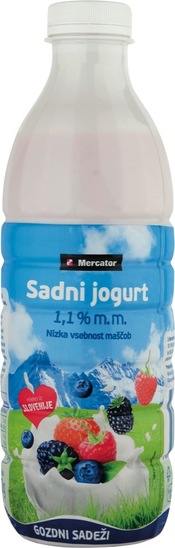 Sadni jogurt, gozdni sadeži, Mercator, 1000 g