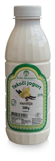 Sadni jogurt vanilija, KGZ Škofja Loka, 0,5 l
