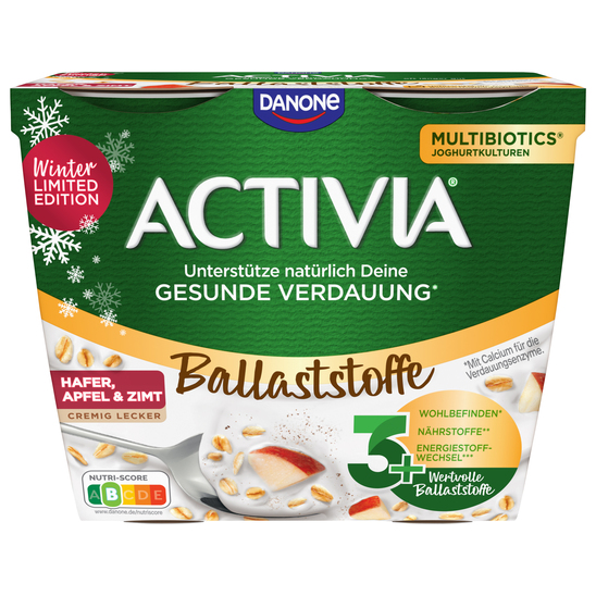 Jogurt, jabolko, cimet, Activia, 4 x 115 g