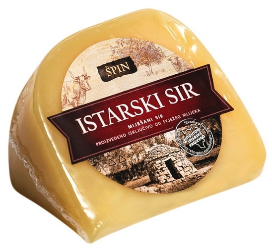 Istrski mešani sir, ovčji in kravji, Špin, pakirano, 230 g