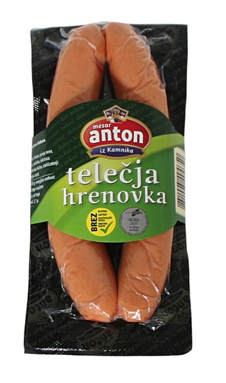 Telečje hrenovke, Anton, pakirano, 280 g