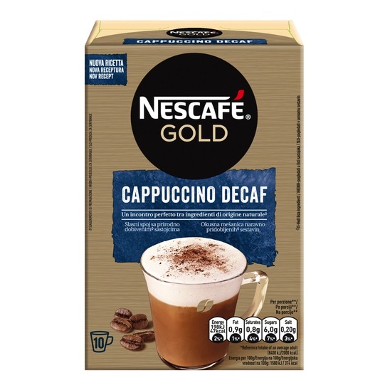 Cappuccino brez kofeina, Nescafe, 125 g