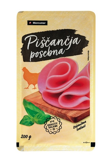 Narezek posebna salama, Mercator, pakirano, 200 g