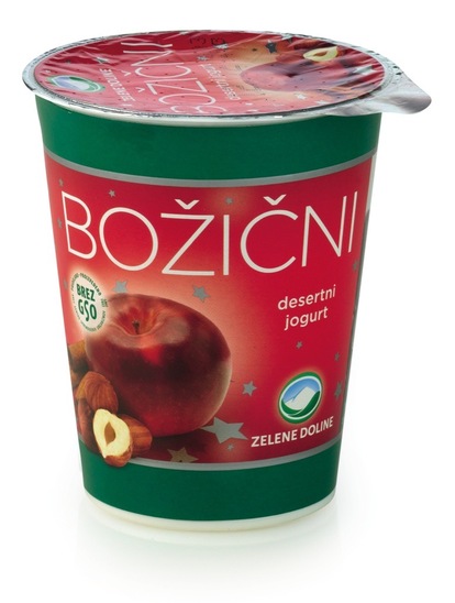 Božični jogurt, Zelene Doline, 180 g