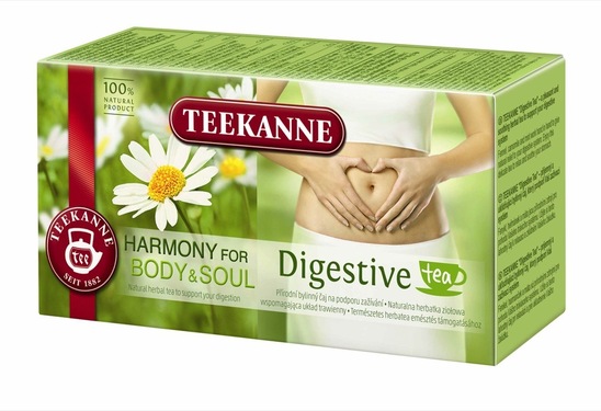 Zeliščni čaj, Digestive, za želodec, Teekanne, 20 vrečk, 36 g