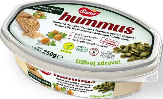 Namaz hummus z bučnimi semeni, Sana, 250 g