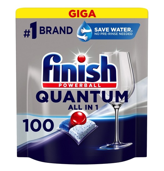 Detergent za strojno pomivanje posode, Finish Quantum 5 XL, 100 tablet