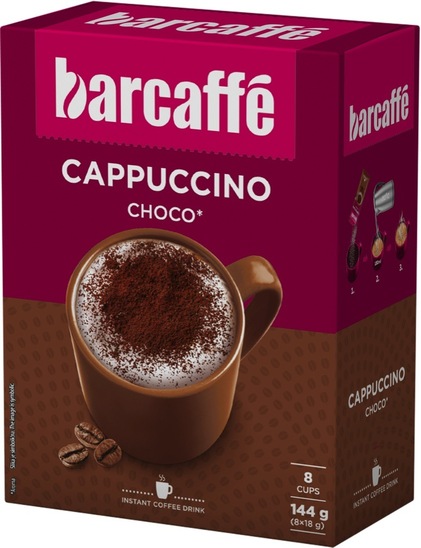Cappuccino, čokolada, Barcaffe, 144 g