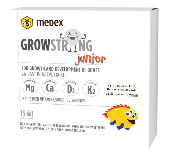 Growstrong Junior, Medex, 15 vrečk