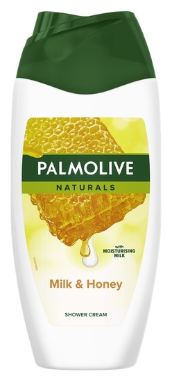 Gel za prhanje, mleko in med, Palmolive Naturals, 250 ml