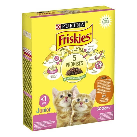 Hrana za mačke Friskies Junior, Purina, 300 g, briketi