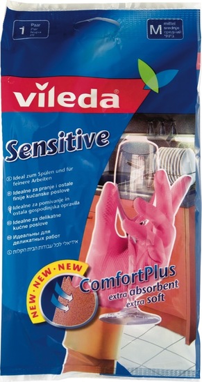 Gospodinjske rokavice Vileda Sensitive, velikost S