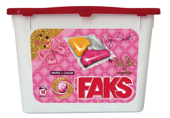 Detergent za pranje perila Faks Shu Shu, kapsule, 14/1