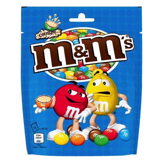 Čokoladni bonboni Crispy, M&M's, 187 g