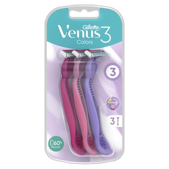 Ročni brivnik Venus 3 Plus, Gillette, 3/1