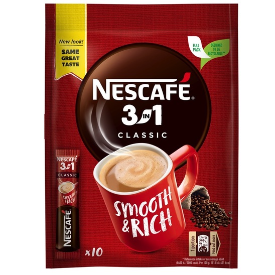 Instant kava Classic 3v1, Nescafe, 165 g