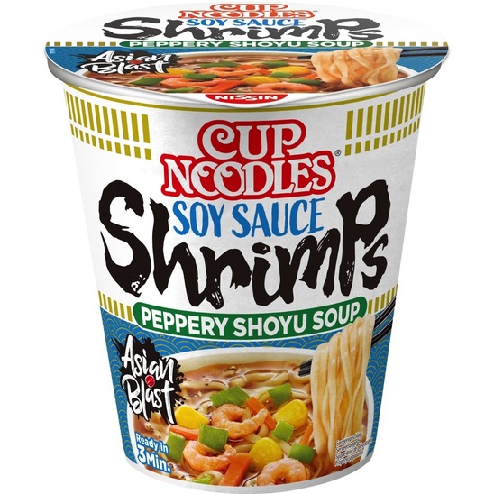 Instant juha s škampi Cup Noodles, Nissin, 65 g
