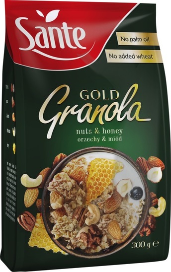 Kosmiči z oreščki in medom Gold, Sante Granola, 300 g