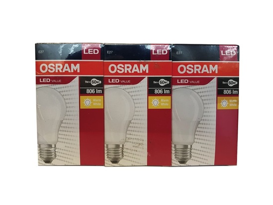 Led žarnica Value, A 60=9,5W/827 E27, Osram, 3/1