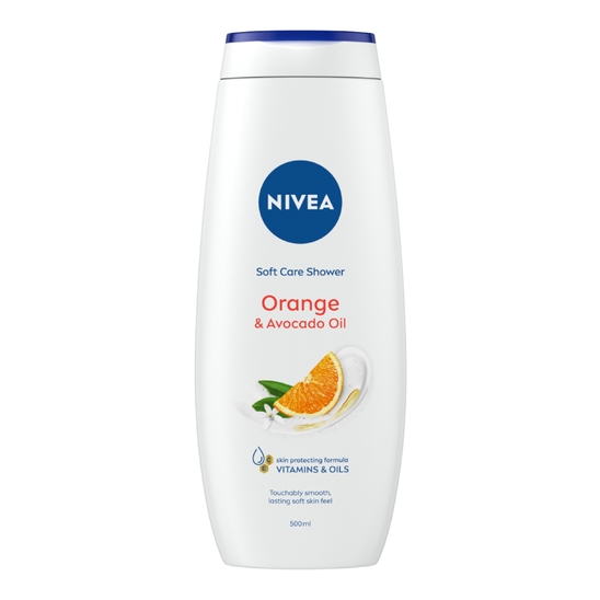 Gel za prhanje Orange & Avocado oil, Nivea, 500 ml