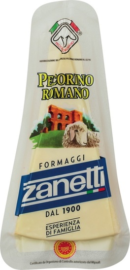 Sir parmezan, ovčji, Pecorino Romano, Zanetti, ZOP, pakirano, 200 g