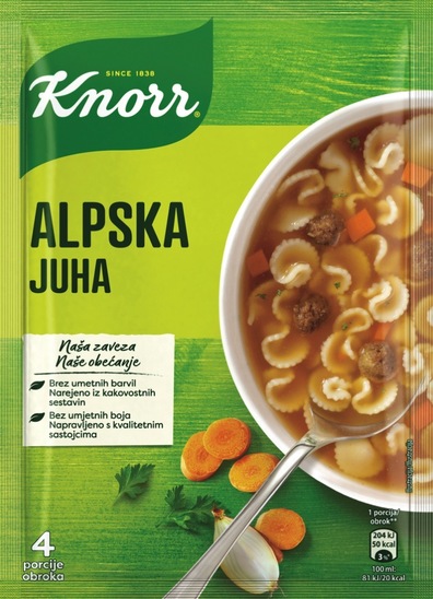 Alpska juha, Knorr, 58 g