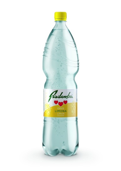 Gazirana voda z okusom limone, Radenska, 1,5 l
