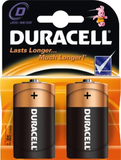 Baterijski vložek Duracell, Basic D, 2/1