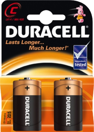 Baterijski vložek Duracell, Basic C, 2/1