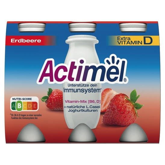 Jogurtov napitek jagoda, Actimel, 6 x 100 g