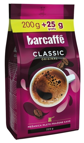 Mleta kava, Barcaffe, 200 g + 25 g GRATIS